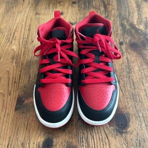 Nike Kids Red and Black Sneakers